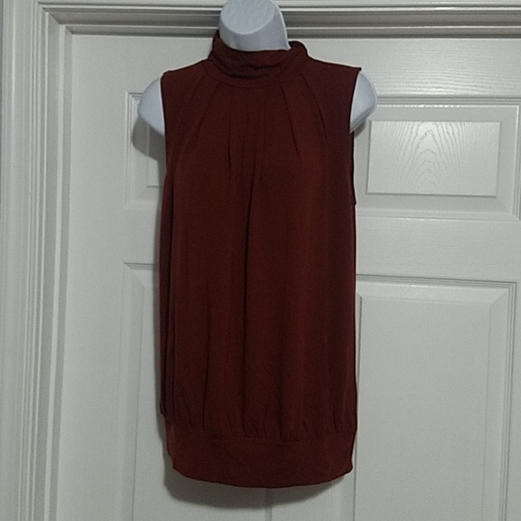 High Neck Pleated Top - Picture 2 of 2